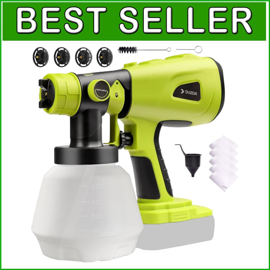 Efficient Cordless Handheld Paint Sprayer - 1000ML, Ideal for Cabinets & Walls