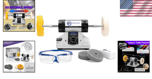Compact Low-Noise Polishing & Buffing Machine - Ideal for Jewelry and Dental Use