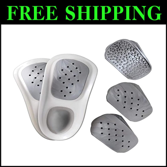 Dual Comfort Arch Support Insoles for All Shoe Types - Say Goodbye to Discomfort