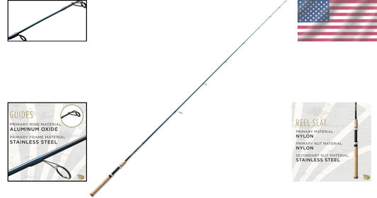 Sensitive Fishing Rod 7'0" | Triumph Carbon Fiber Spinning with 5-Year Warranty