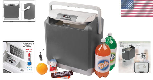 2-in-1 Portable Thermoelectric Cooler/Warmer – 24L for Ultimate Travel Comfort