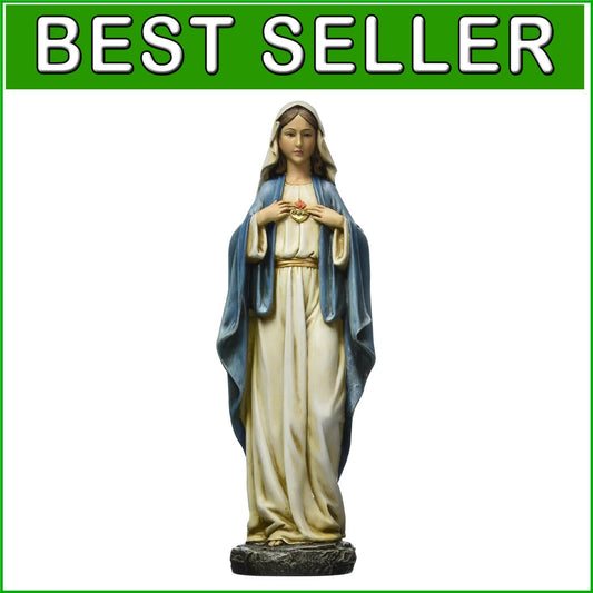 Exquisite 14-Inch Immaculate Heart of Mary Figure - A Meaningful Devotional Gift