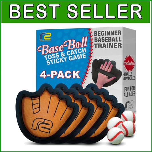 Kids Outdoor Toss and Catch Game - Versatile Sticky Ball Set for Active Play