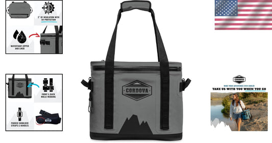 Multi-Purpose 16 Can Soft Cooler with Molle Loops - Ideal for Outdoor Adventures