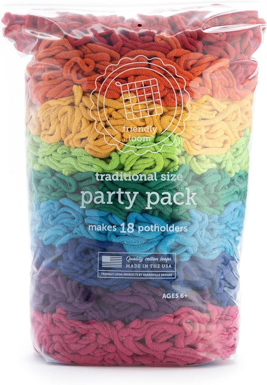 18 Pieces Rainbow Potholder Craft Kit - Fun DIY with Cotton Weaving Loops