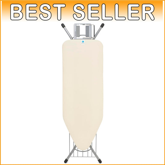 Efficient Ironing Board with 7 Height Options & Child Safety Locks - Ecru