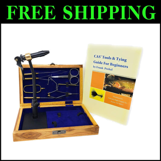 Complete Fly Tying Set with Precision Rotary Vise, Ideal for Angling Enthusiasts