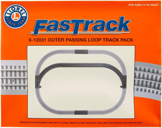Expand Your O Gauge Layout with the FasTrack Outer Passing Loop Pack - 9 Pieces