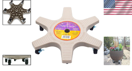 20" Lightweight Plant Caddie with Locking Casters for Stability & Ease