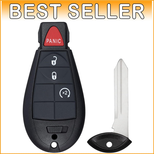 Durable RAM Key Fob Remote 2013-2018 - Perfect Replacement with Lithium Battery