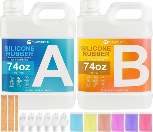 Versatile Mold Making Kit - 148 oz Super Elastic Silicone for Candle & Soap