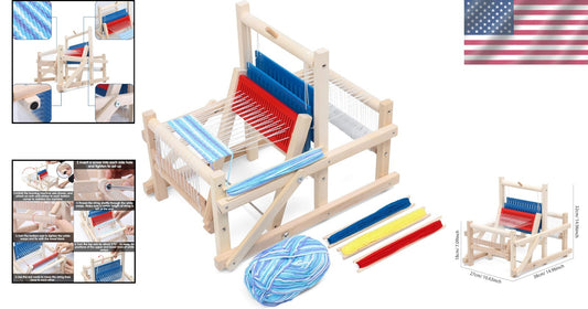 Foldable Craft Weaving Loom - Hand-Knitting Toy for Skill Development in Kids