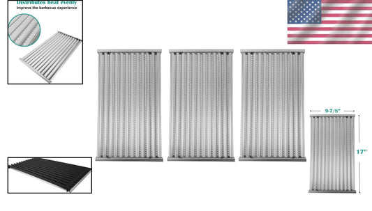 Durable Stainless Steel Replacement Emitter Plates Compatible with Char-Broil