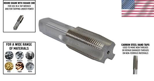 1-3/8"-12 Carbon Steel Taper Tap - Essential Tool for Thread Restoration