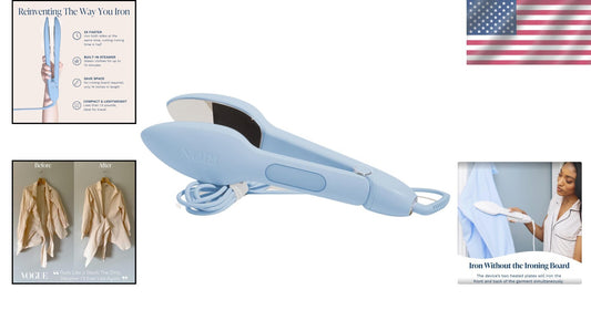 Easy-to-Use Handheld Steam Iron with 3-in-1 Functionality - No Board Needed