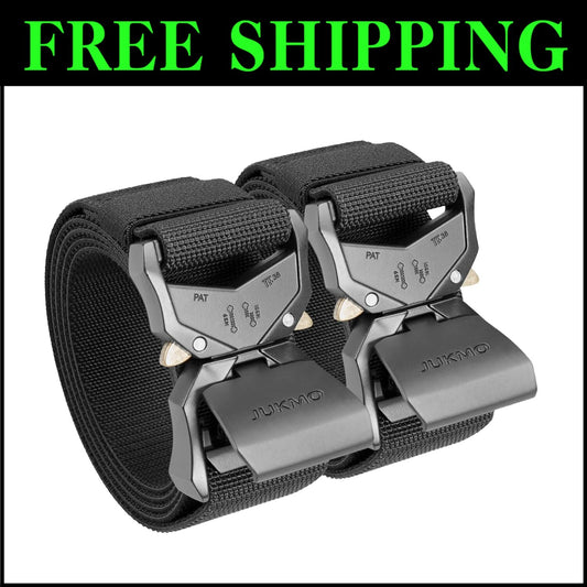Durable 1.5" Nylon Tactical Belts with Quick Release Buckle - Perfect Gift Set