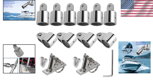 Easy Install Bimini Top Hardware Kit - Heavy Duty Stainless Steel, 12 Pieces
