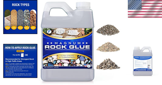 Ultimate 128oz Gel-Based Rock and Gravel Adhesive for Landscaping Excellence