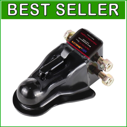 Adjustable 2'' Trailer Coupler 8000LBS Capacity - Durable Channel-Mount Design