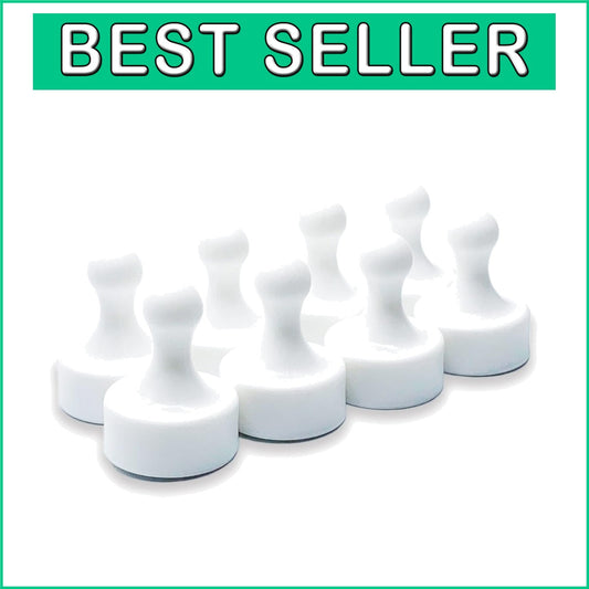 Durable Pawn-Shaped Neodymium Magnets - 8 Heavy-Duty Organizers for Any Surface