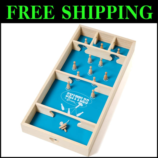 Skittles Game - Large Wooden Board Game for Family Fun Indoors & Outdoors