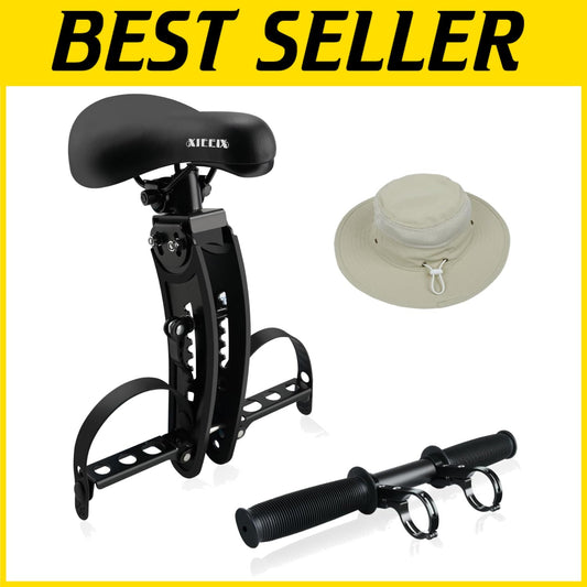 Easy-Install Child Bike Seat for Unisex Ages 2-5 with Handlebar Attachment