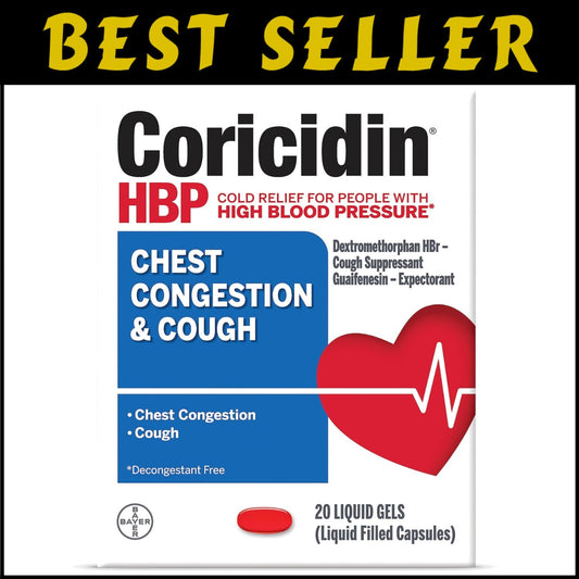 Fast-Acting Cough and Chest Congestion Liqui-Gels - Safe for High Blood Pressure