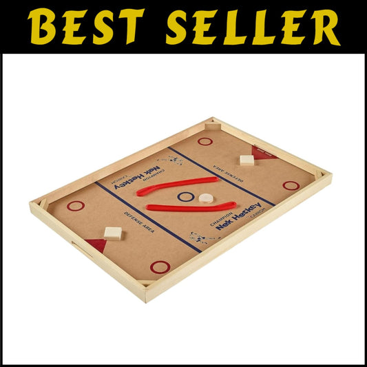 Durable Nok Hockey Game - Classic 2-Player Fun, Perfect for Family Gatherings