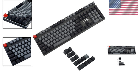 Waterproof Dolch 122 Key PBT Shine-Through Keycap Set for Mechanical Keyboards