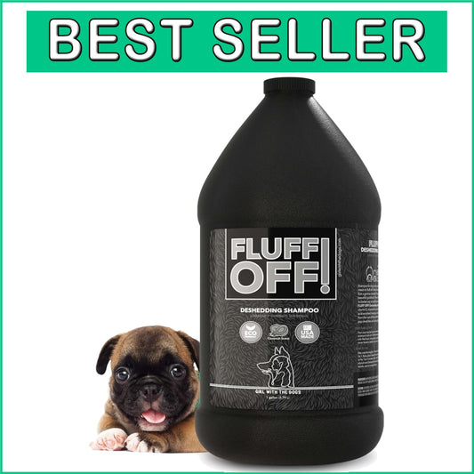 Fluff Off! Natural Deshedding Dog & Cat Shampoo 1 Gal - Reduces Shedding & Odors
