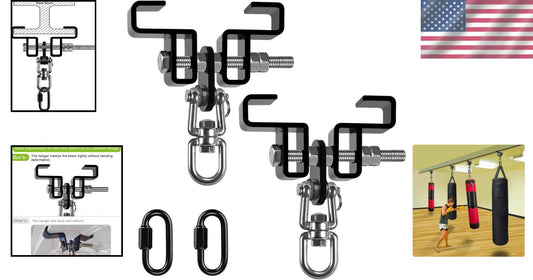 Adjustable Heavy Bag Mount with 360-Degree Swivel for Ultimate Training Support