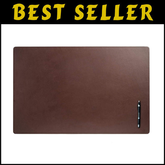 Premium Leather Desk Mat 30" x 19" - Elegant Surface Protector for Offices