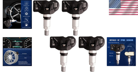 433MHz TPMS Sensors (4 Pcs) - Long Battery Life for Accurate Tire Monitoring