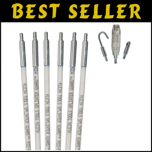 Professional 30-Foot Fiberglass Fishing Rod Set with Glow and Tip Attachments