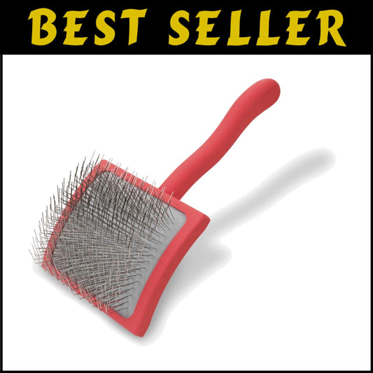 Big G Dog Slicker Brush - Professional Grooming Tool for Goldendoodles, Coral