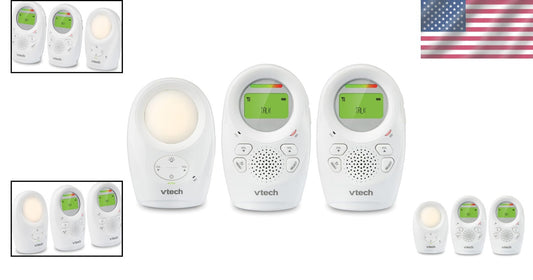 1,500 ft Enhanced Range Baby Monitor with Vibrating Alert & Soothing Night Light