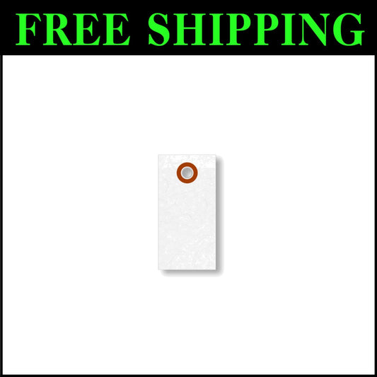 Versatile 1000-Pack White Shipping Tags - Durable & Customizable, 2.75" x 1.375"