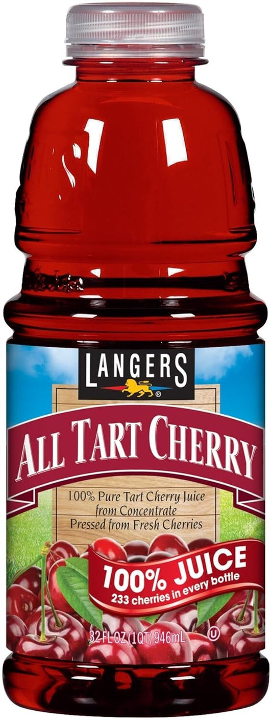 All Natural 100% Tart Cherry Juice 32 Fl Oz - 233 Cherries in Every Bottle