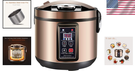 Full Automatic 6L Fermenter for Black Garlic, Kimchi, and Sweet Rice Wine