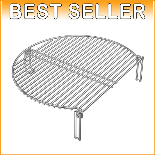 Flexible Stainless Steel Cooking Grate for Outdoor Charcoal Grilling - 15.6"D
