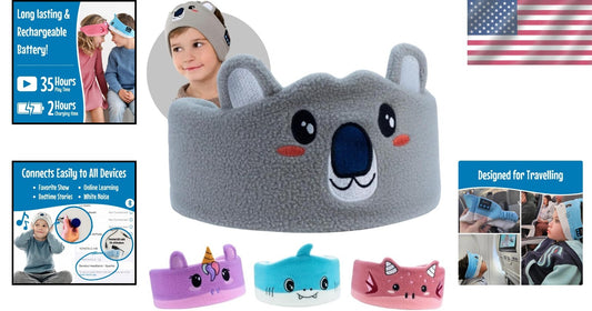 Wireless & Wired Toddler Headphones - Kiki The Koala for Travel & Entertainment