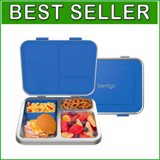 Airtight Kids Lunch Box with 3 Compartments & Dishwasher Safe Design – Age 3+