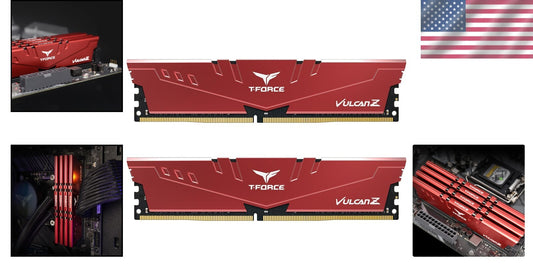 Ultra Low Voltage T-Force Vulcan Z 32GB RAM (2x16GB) 3200MHz - Red Power Upgrade