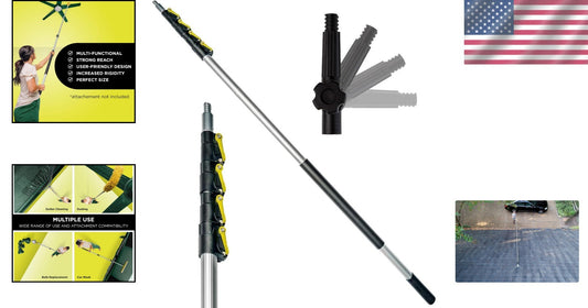 DOCA 6-24 Ft High Reach Pole - Telescoping Tool for Safe Cleaning & Maintenance