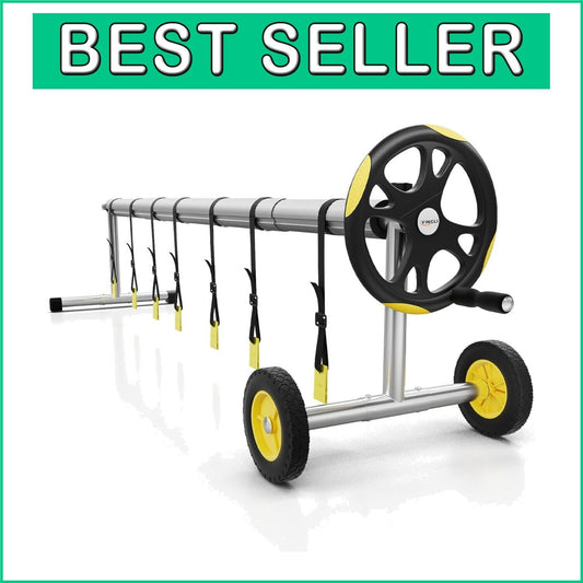Adjustable In-Ground Pool Cover Reel - Easy Maneuver Solar Cover System