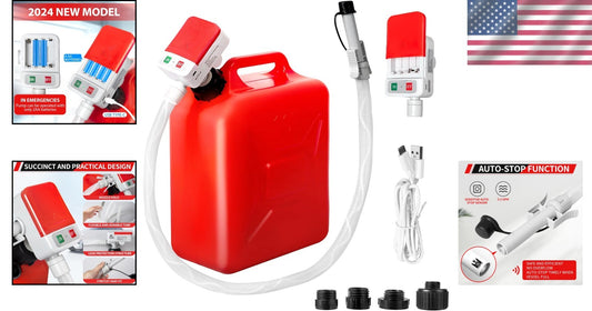 Lightweight Automatic Fuel Transfer Pump - Ideal for Oil, Diesel & Gasoline