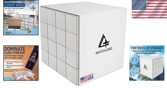 Card House Storage Boxes for Collectors – Durable, Stackable, Easy Access 12.25”