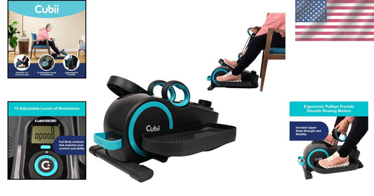 Whisper-Quiet Compact Elliptical with Upper Body Resistance - Ideal for Home Use