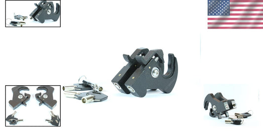 Advanced Black Locking Latches for Harley Sissy Bars - Total Security Solution
