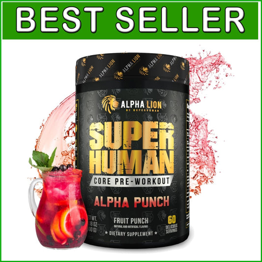 Alpha Punch Core Pre-Workout Powder with Creatine & Sustained Energy—60 Servings